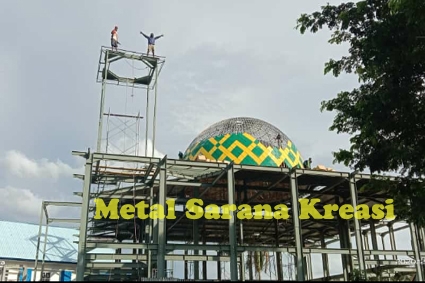 Kontruksi baja bangunan masjid 1 desember 2020